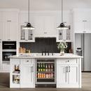 AVALLON 82 CAN AND 14 WINE BOTTLE CAPACITY 24 UNDERCOUNTER STAINLESS STEEL WINE AND BEVERAGE COOLER - RIGHT HINGED 