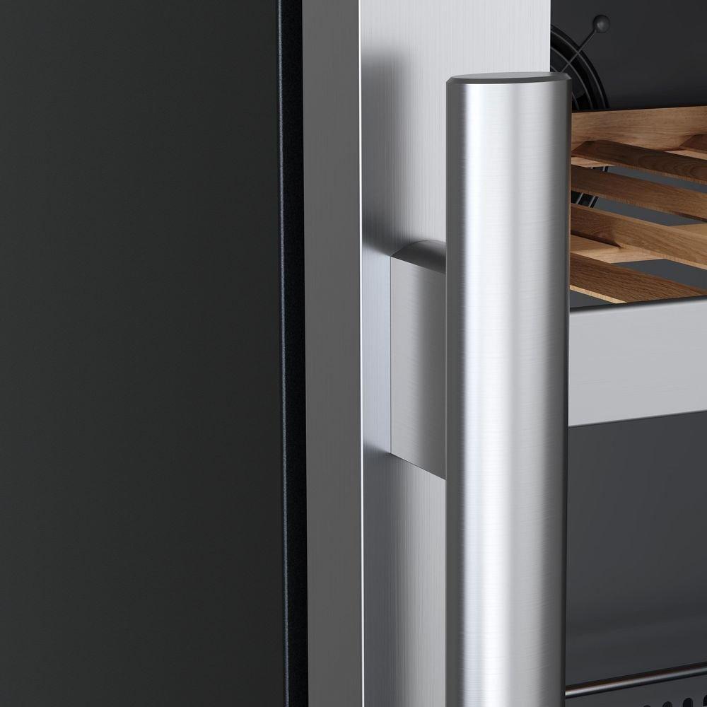 24 in. 82 Can, 14 Wine Bottle Undercounter Wine and Beverage Cooler in Stainless Steel (Right Hinged) 
