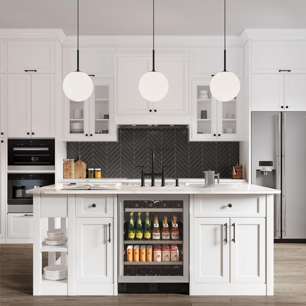 24 in. 82 Can, 14 Wine Bottle Undercounter Wine and Beverage Cooler in Stainless Steel (Right Hinged) 