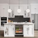 24 in. 82 Can, 14 Wine Bottle Undercounter Wine and Beverage Cooler in Stainless Steel (Right Hinged) 