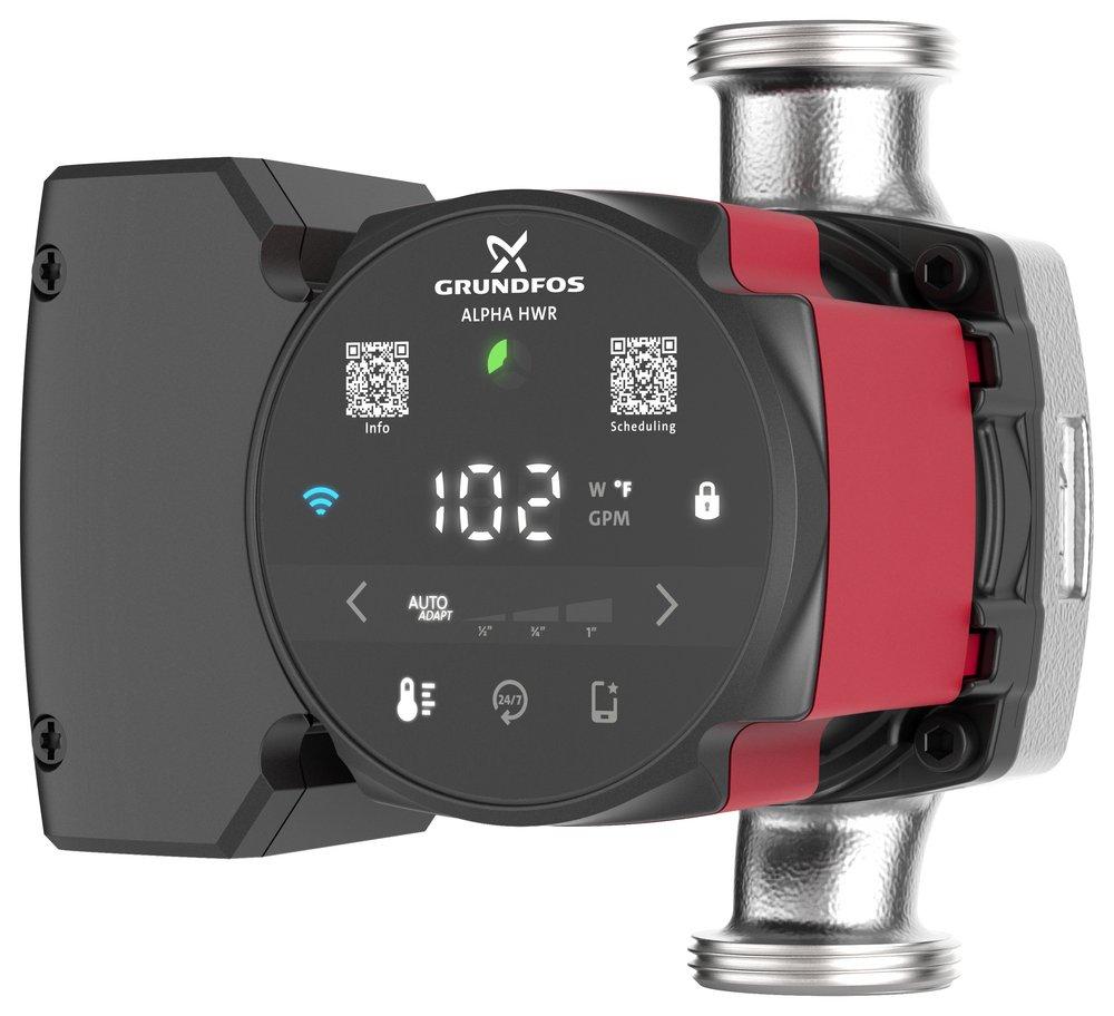 7.26GPM Bluetooth Hot Water Recirculator Pump With Built-In Temperature Control 