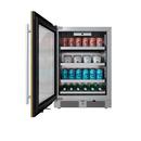 24 in. Left Hinge Beverage Cooler with Panel Ready Glass 