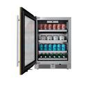24 in. Left Hinge Beverage Cooler with Panel Ready Glass 