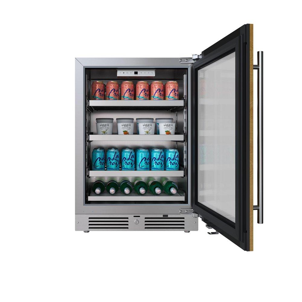 LANDMARK 24 SINGLE ZONE BEVERAGE COOLER RIGHT HINGE - PANEL READY GLASS 