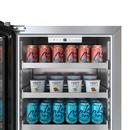 24 in. Left Hinge Beverage Cooler in Stainless Steel 