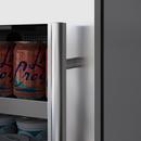24 in. Left Hinge Beverage Cooler in Stainless Steel 