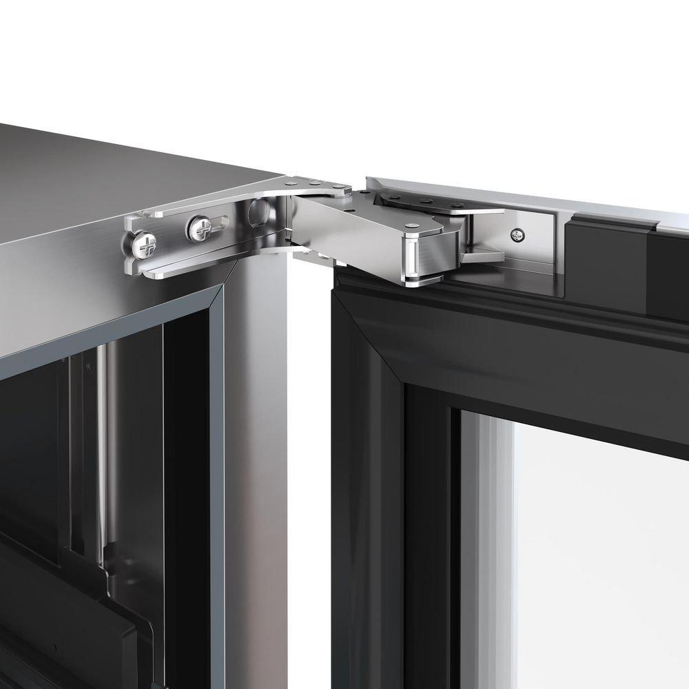 24 in.Right Hinge Beverage Cooler in Stainless Steel 