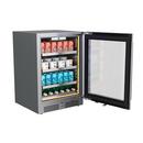24 in.Right Hinge Beverage Cooler in Stainless Steel 