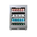 24 in.Right Hinge Beverage Cooler in Stainless Steel 