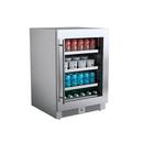 24 in.Right Hinge Beverage Cooler in Stainless Steel 