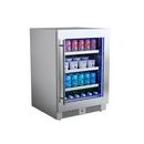 24 in.Right Hinge Beverage Cooler in Stainless Steel 