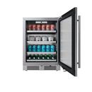 24 in.Right Hinge Beverage Cooler in Stainless Steel 