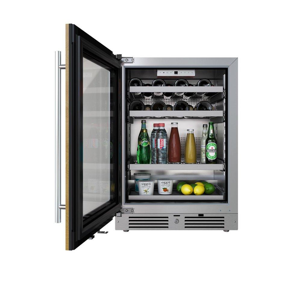 LANDMARK 24 SINGLE ZONE WINE & BEVERAGE COOLER LEFT HINGE - PANEL READY GLASS 
