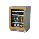 24 in. Left Hinge Wine and Beverage Cooler with Panel Ready Glass 