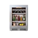 24 in. Single Zone Left Hinge Wine Cooler in Stainless Steel 