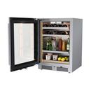 24 in. Single Zone Left Hinge Wine Cooler in Stainless Steel 
