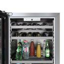 24 in. Single Zone Left Hinge Wine Cooler in Stainless Steel 