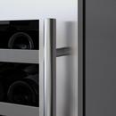 24 in. Single Zone Left Hinge Wine Cooler in Stainless Steel 
