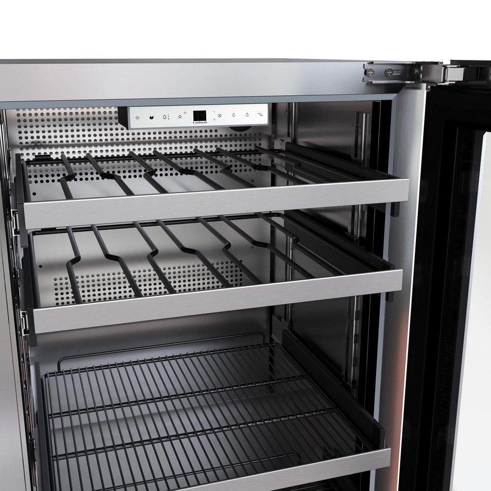 24 in. Right Hinge Wine and Beverage Cooler in Stainless Steel 
