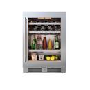 24 in. Right Hinge Wine and Beverage Cooler in Stainless Steel 