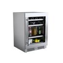 24 in. Right Hinge Wine and Beverage Cooler in Stainless Steel 