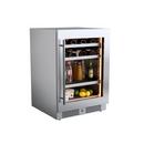24 in. Right Hinge Wine and Beverage Cooler in Stainless Steel 