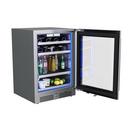24 in. Right Hinge Wine and Beverage Cooler in Stainless Steel 