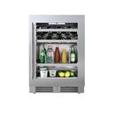 24 in. Right Hinge Wine and Beverage Cooler in Stainless Steel 