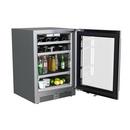 24 in. Right Hinge Wine and Beverage Cooler in Stainless Steel 