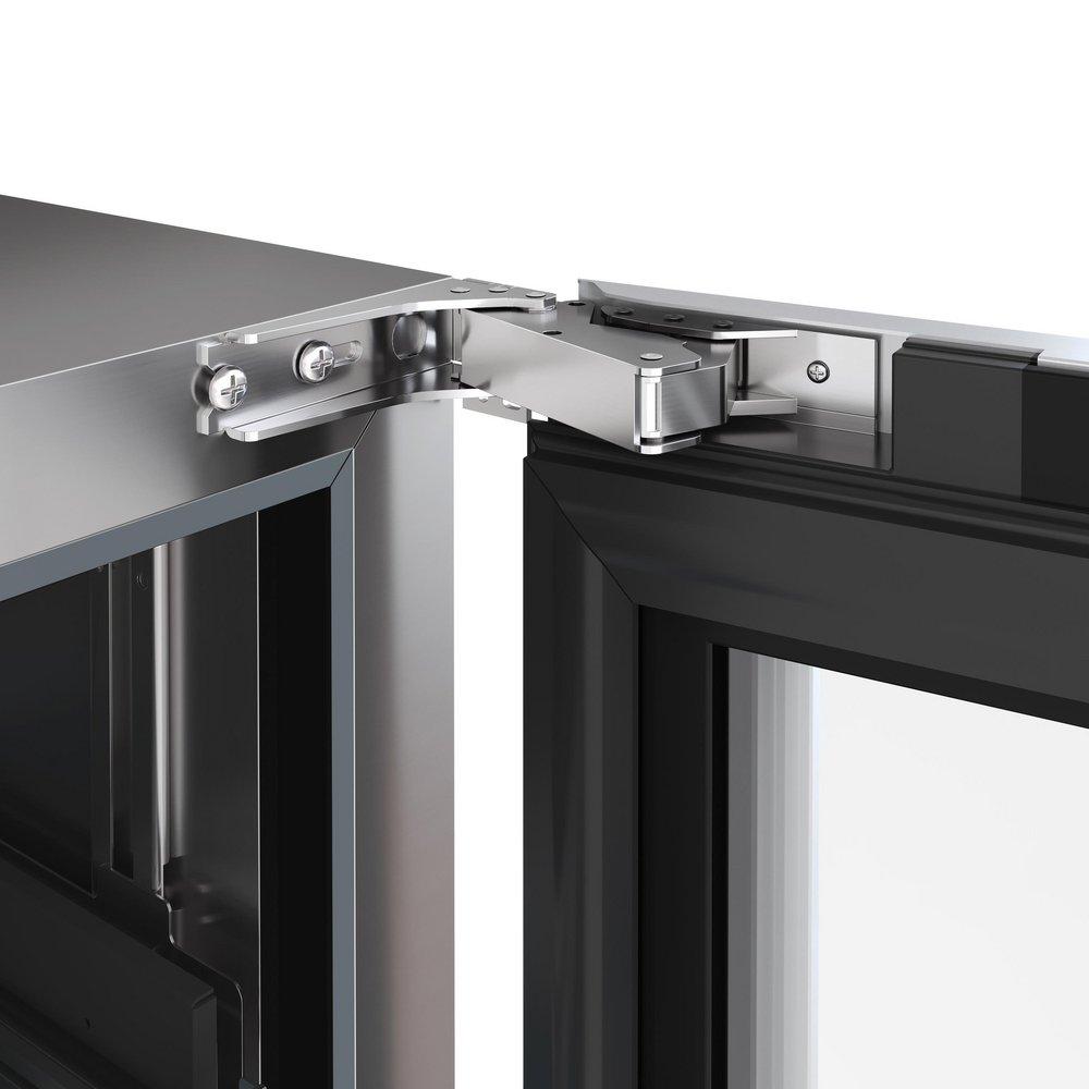 24 in. Right Hinge Wine and Beverage Cooler in Stainless Steel 