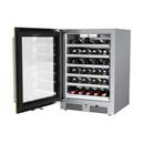 24 in. Single Zone Wine Cooler Left Hinge in Panel Ready 