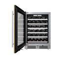 24 in. Single Zone Wine Cooler Left Hinge in Panel Ready 