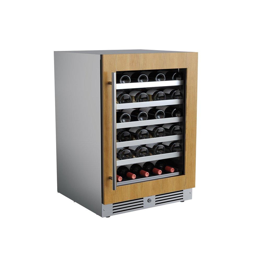 24 in. Single Zone Wine Cooler Right Hinge in Panel Ready 