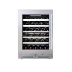 24 in. Single Zone Wine Cooler Left Hinge in Stainless Steel