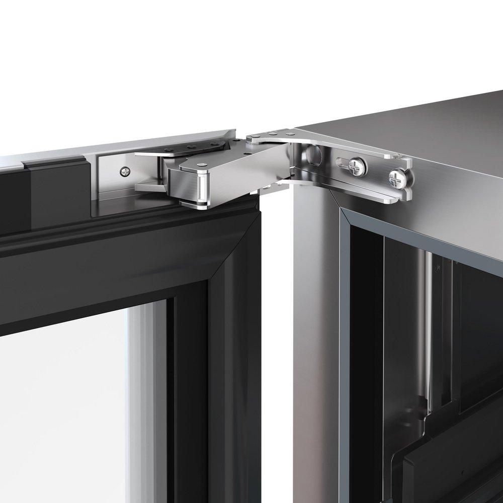 24 in. Single Zone Wine Cooler Left Hinge in Stainless Steel 