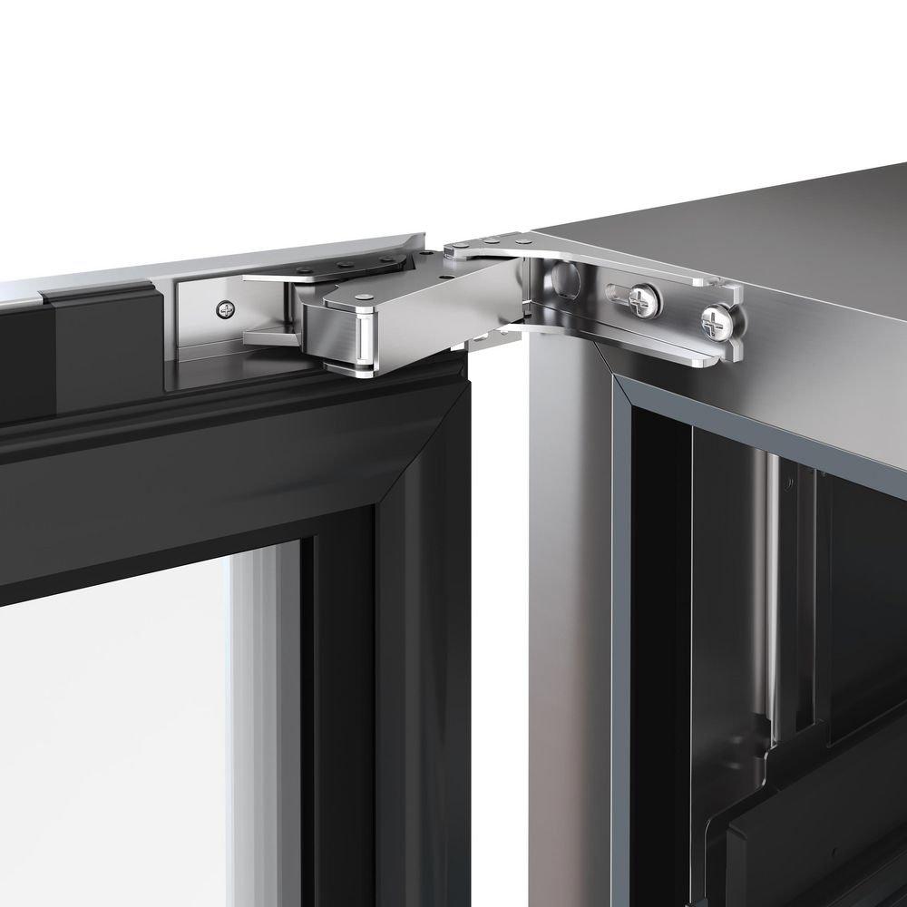 24 in. Single Zone Wine Cooler Left Hinge in Stainless Steel 