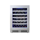24 in. Single Zone Wine Cooler Left Hinge in Stainless Steel 