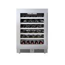 24 in. Single Zone Wine Cooler Left Hinge in Stainless Steel 