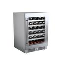 24 in. Right Hinge Wine Cooler in Stainless Steel 