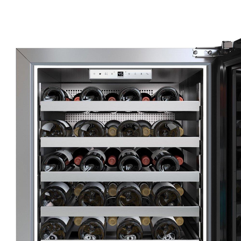 24 in. Right Hinge Wine Cooler in Stainless Steel 