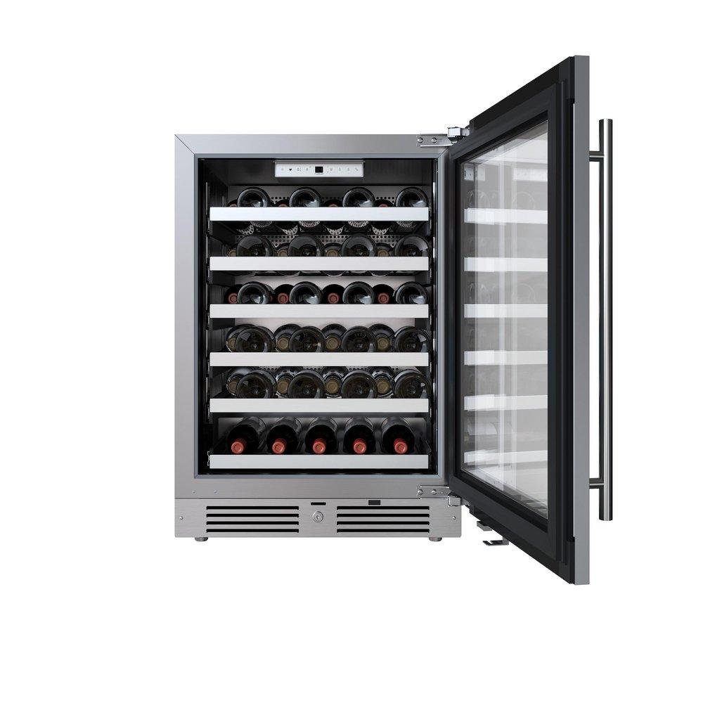 24 in. Right Hinge Wine Cooler in Stainless Steel 