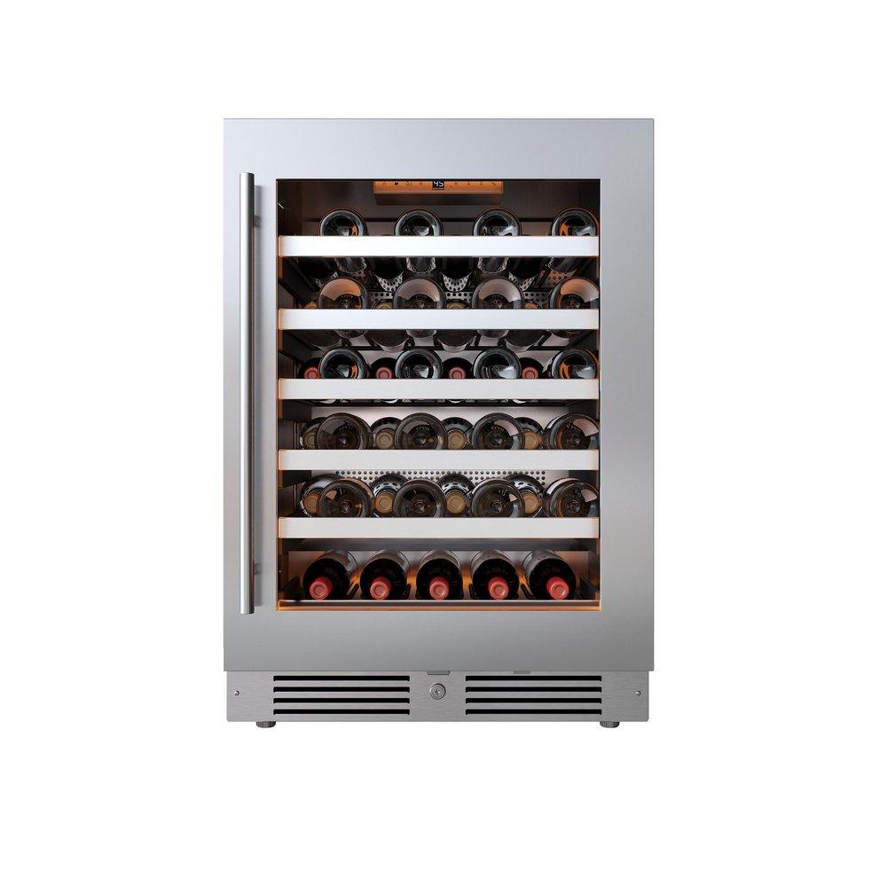 24 in. Right Hinge Wine Cooler in Stainless Steel 