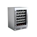 24 in. Right Hinge Wine Cooler in Stainless Steel 