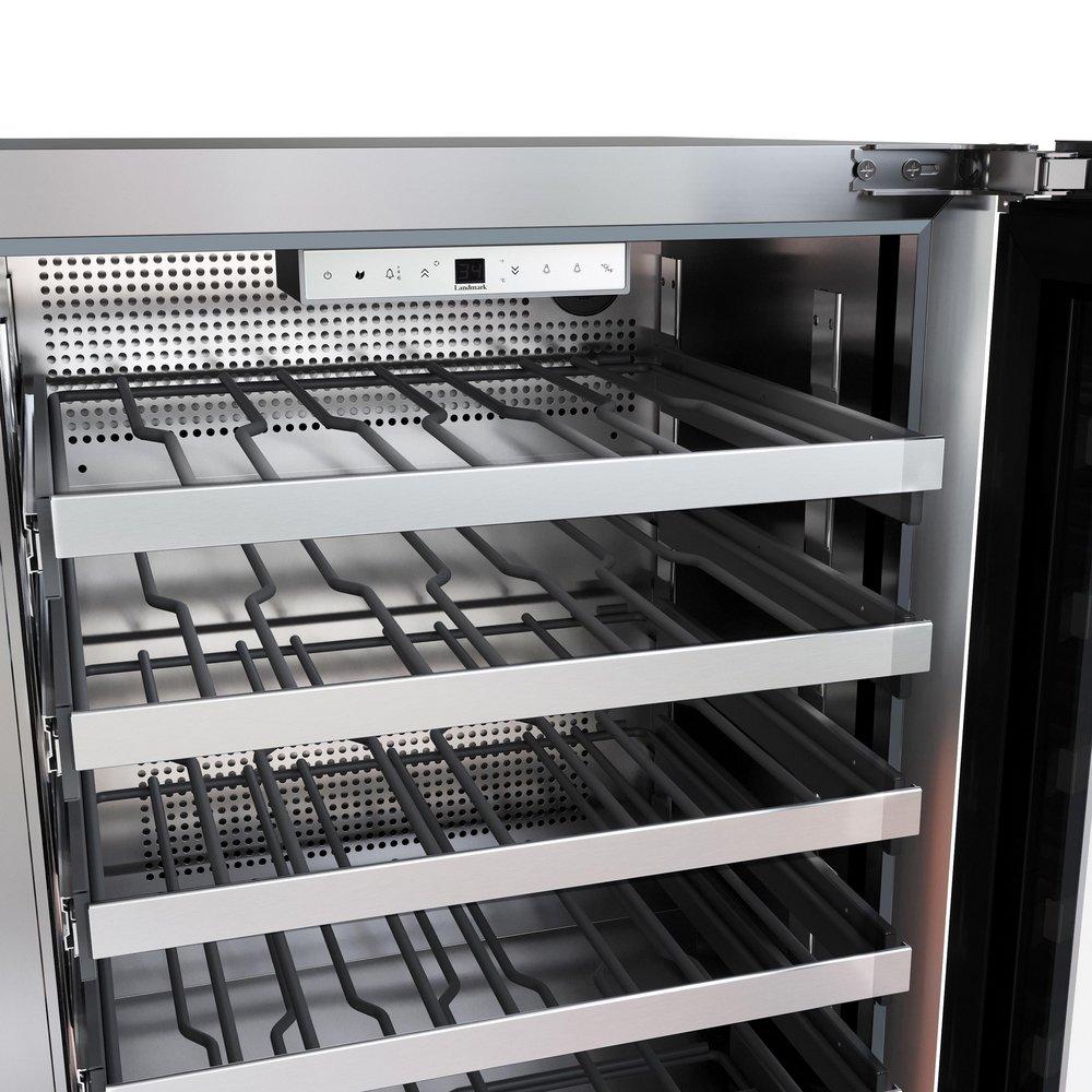24 in. Right Hinge Wine Cooler in Stainless Steel 