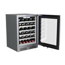 24 in. Right Hinge Wine Cooler in Stainless Steel 