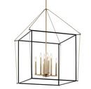 8-Light Foyer Pendant in Champage Bronze