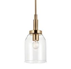 7" Wide Mini Pendant in Champagne Bronze