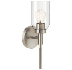 1-Light Wall Sconce, Brushed Nickel Finish