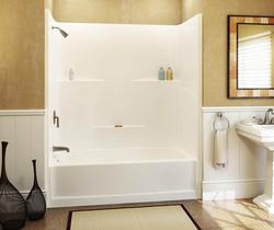 60 x 30 in. Alcove Tub & Shower Unit Right-Hand Drain in White