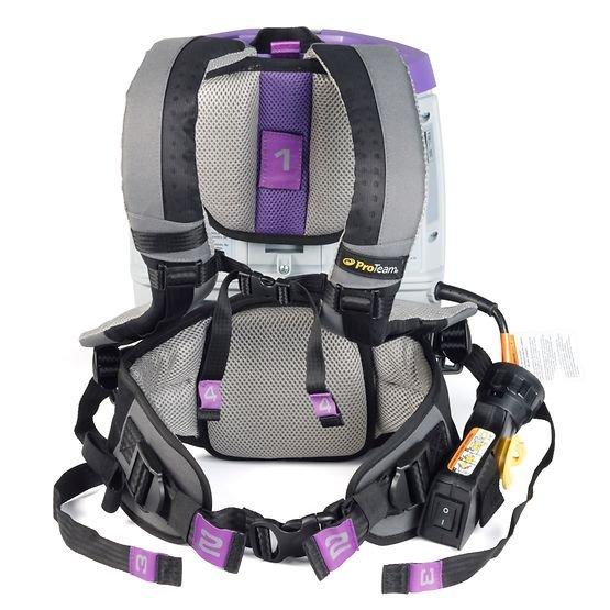 GoFit 3 3 qt. Backpack Vacuum with Two-Piece Wand and Xover Floor Tool 